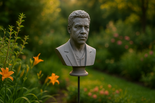 Hollywood-Glanz im Grünen: Filmstar-Büsten aus PLA als originelle Gartenstecker