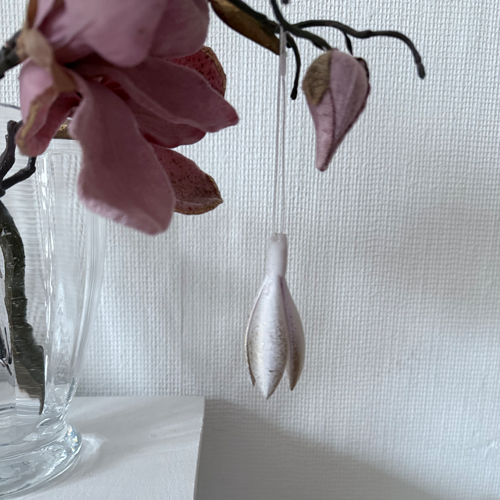Baumschmuck - Filigrane Schneeglocke zum Aufhängen