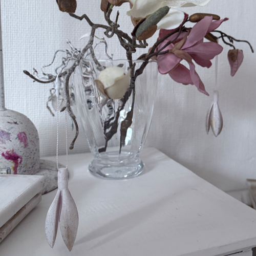 Baumschmuck - Filigrane Schneeglocke zum Aufhängen
