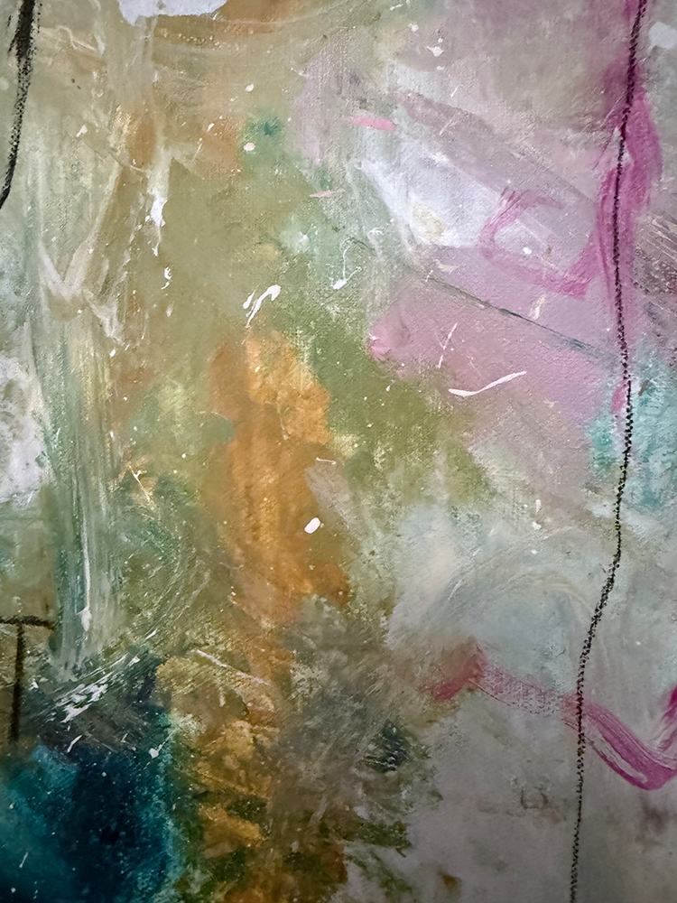 Handgemaltes Acrylbild auf Leinwand > Secret Garden