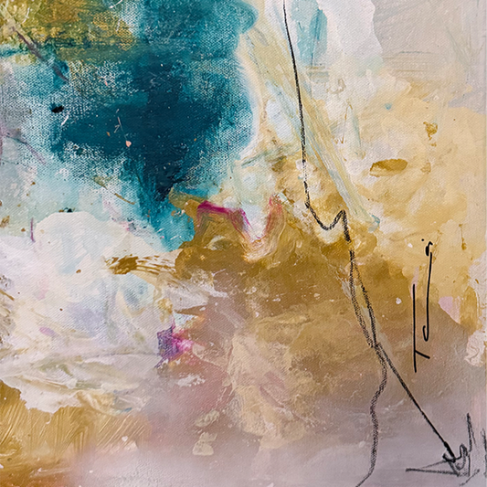 Handgemaltes Acrylbild auf Leinwand > Secret Garden