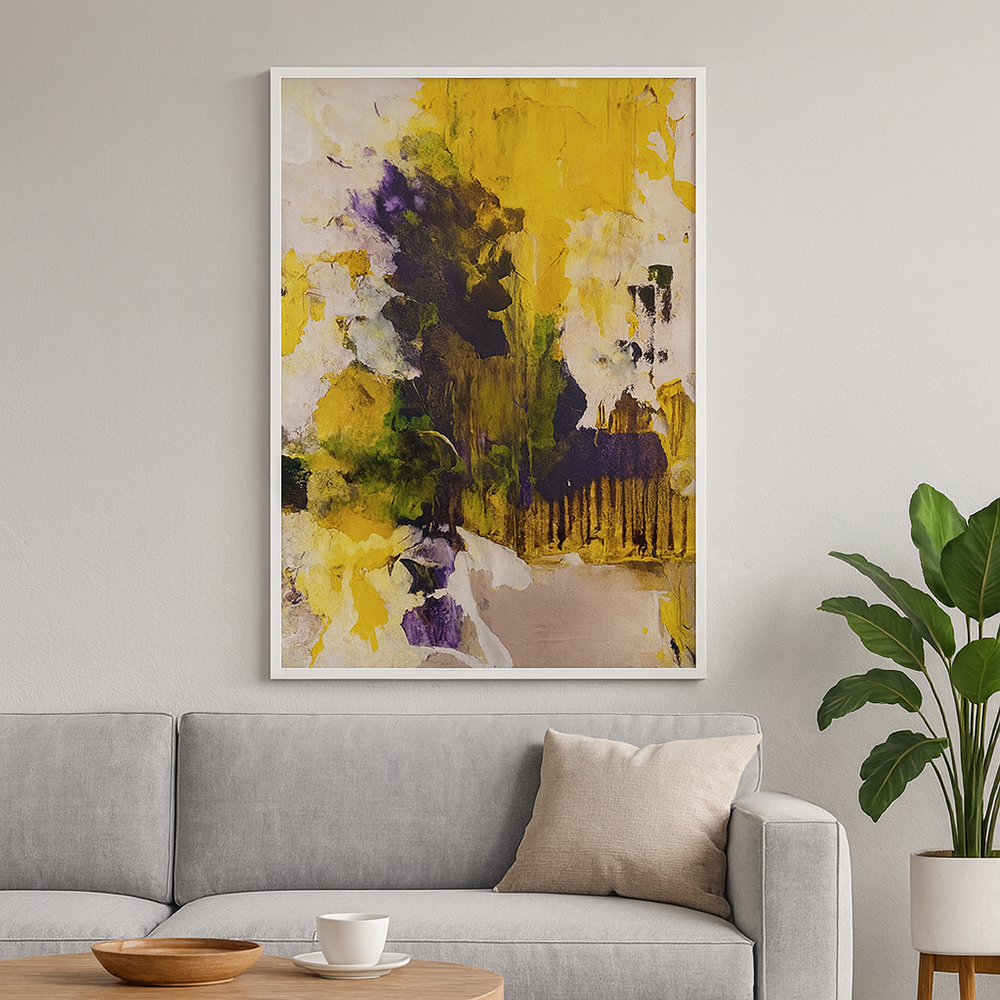 Handgemaltes Acrylbild auf Leinwand > Farbrausch im Abendlicht