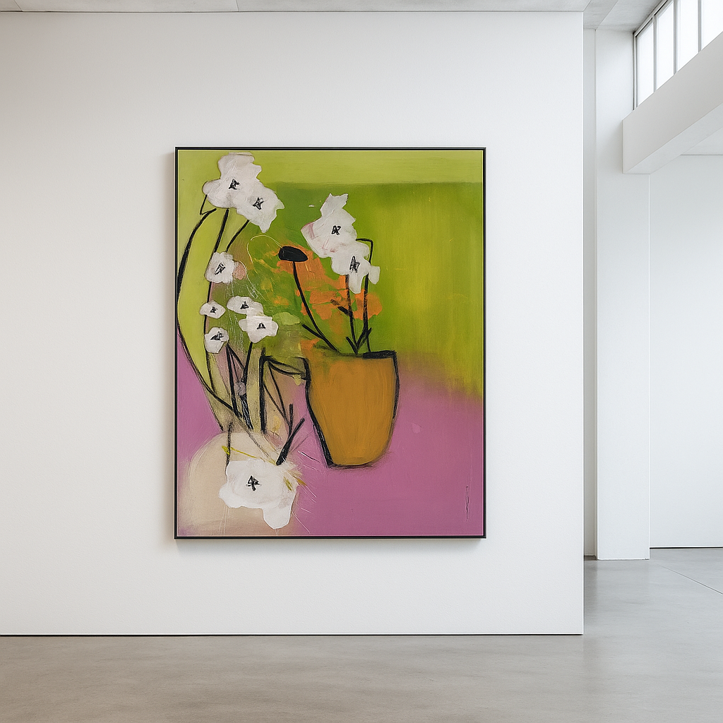 Handgemaltes Acrylbild auf Leinwand > Bloom