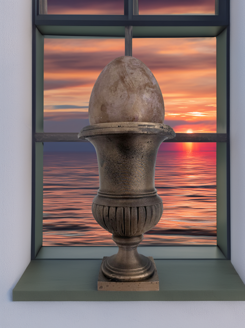 Vase > Amphore < gold-antik