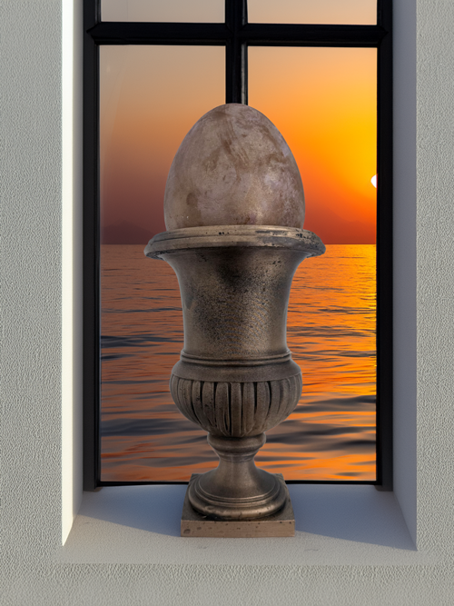 Vase > Amphore < gold-antik