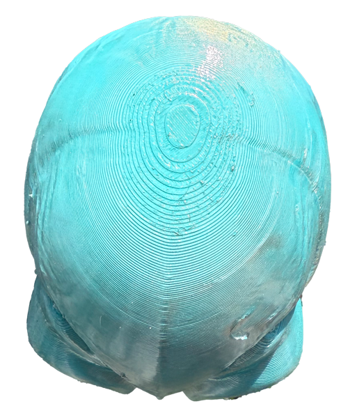 Gartenstecker > Alienkopf < Türkis