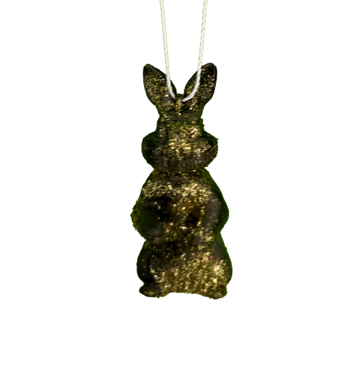 Baumschmuck - Glitzernder Osterhase zum Aufhängen