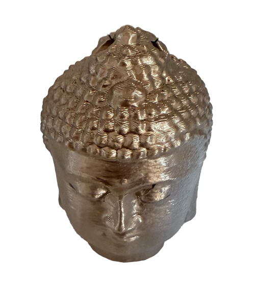 Baumschmuck > Goldene Buddhaköpfe <