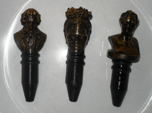 Exklusive Weinflaschenstöpsel > Schwarz-Gold