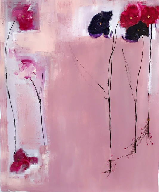 Handgemaltes Acrylbild auf Leinwand > Gegensätze