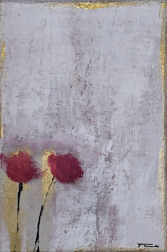 Handgemaltes Acrylbild auf Leinwand > Twins