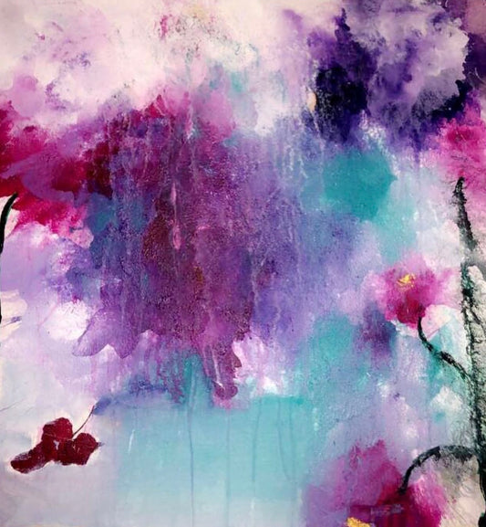 Handgemaltes Acrylbild auf Leinwand > Power of Colors