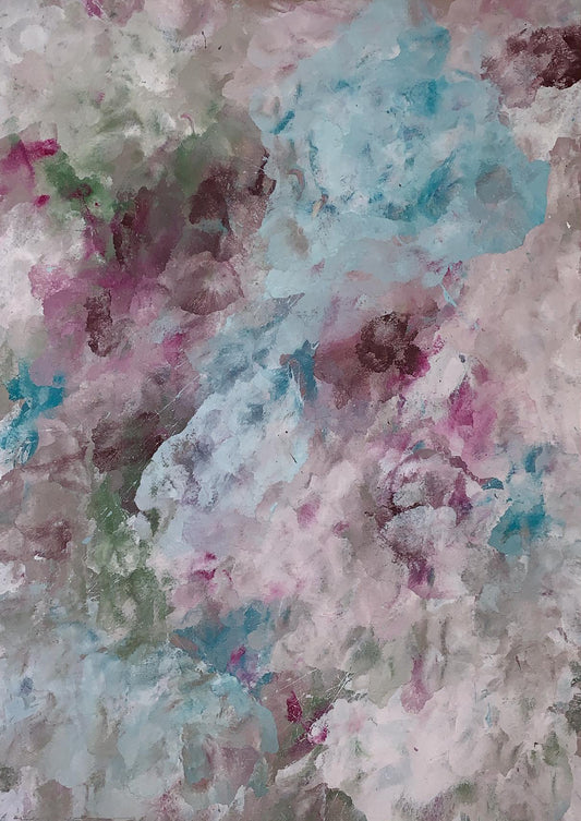 Handgemaltes Acrylbild auf Leinwand > Colorful Clouds