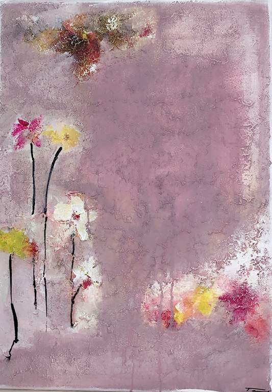 Handgemaltes Acrylbild auf Leinwand > Overlay