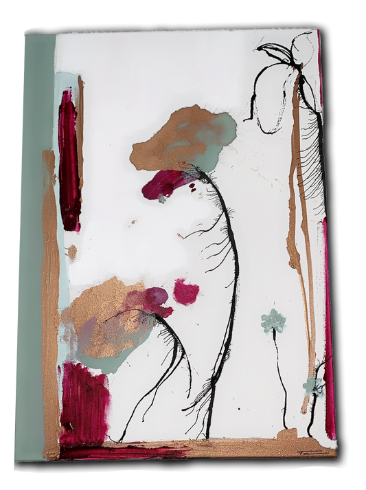 Handgemaltes Acrylbild auf Leinwand > Standhaft