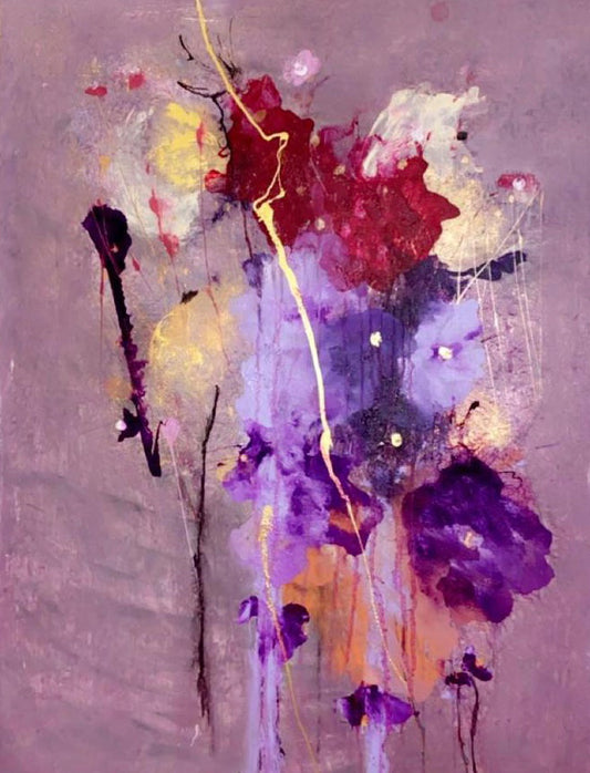 Handgemaltes Acrylbild auf Leinwand > Get Together