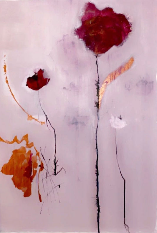 Handgemaltes Acrylbild auf Leinwand > Loveful Pink