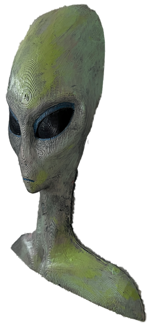 Wanddeko > Alien < Grün