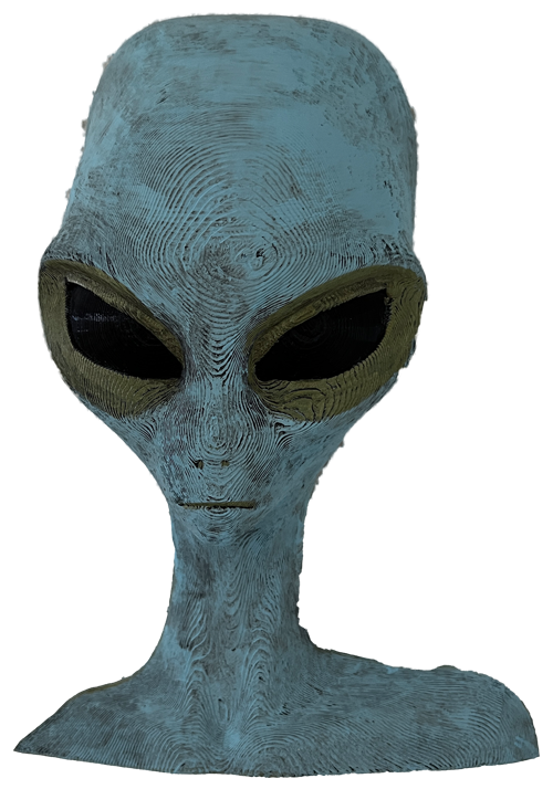 Wanddeko > Alien < Türkis