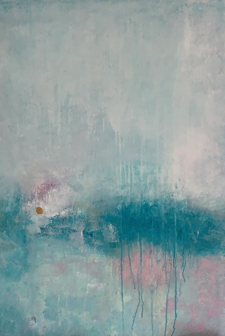 Handgemaltes Acrylbild auf Leinwand > Turquoise Water