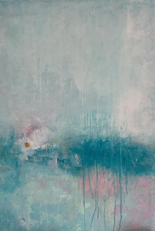 Handgemaltes Acrylbild auf Leinwand > Turquoise Water