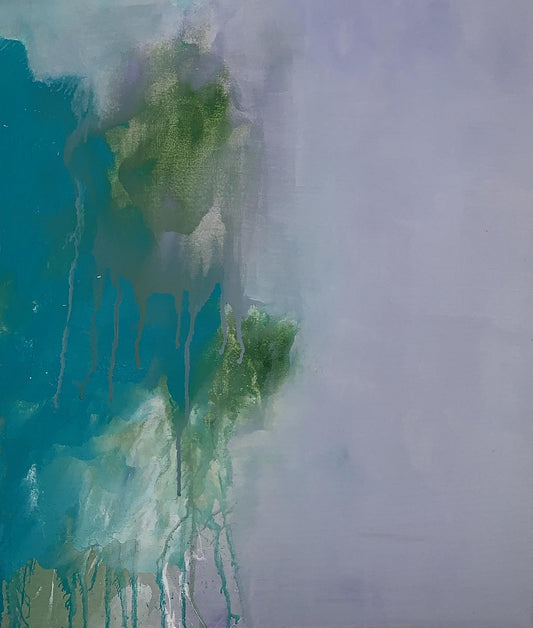 Handgemaltes Acrylbild auf Leinwand > Un Poco Verde