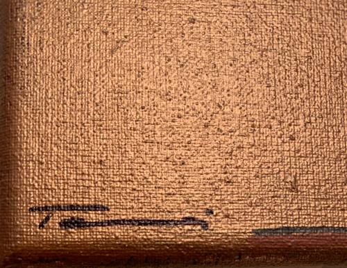 Handgemaltes Acrylbild auf Leinwand > Copper > 4er Serie