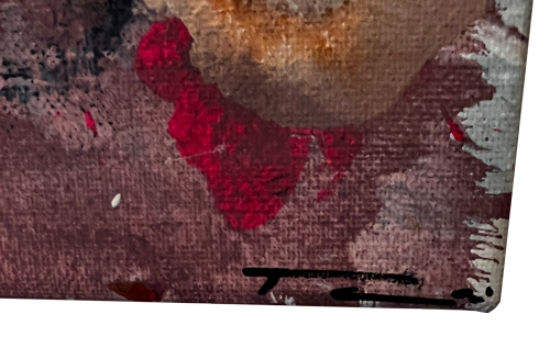 Handgemaltes Acrylbild auf Leinwand > Pink Velvet