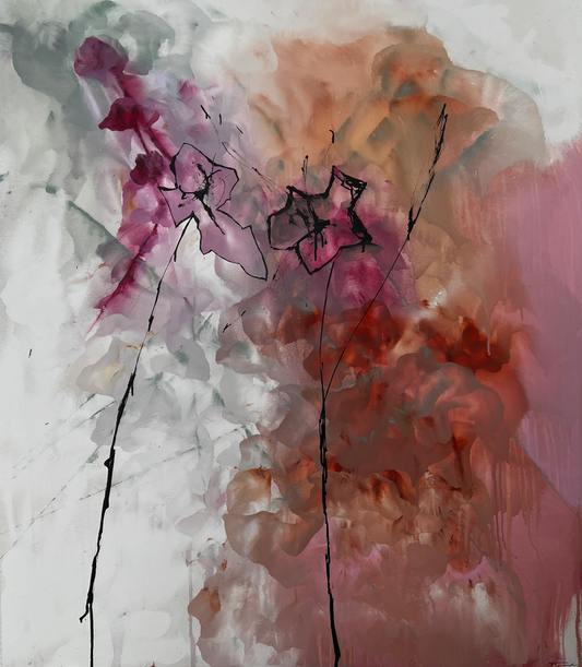 Handgemaltes Acrylbild auf Leinwand > Spring