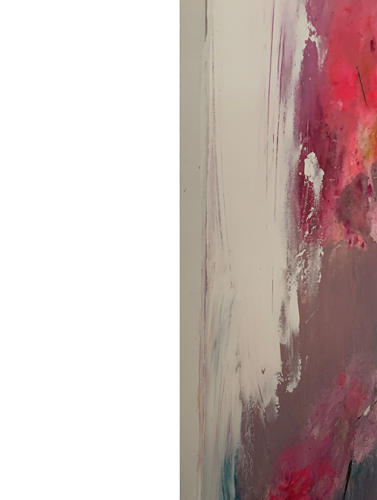 Handgemaltes Acrylbild auf Leinwand > Blüten der Hoffnung