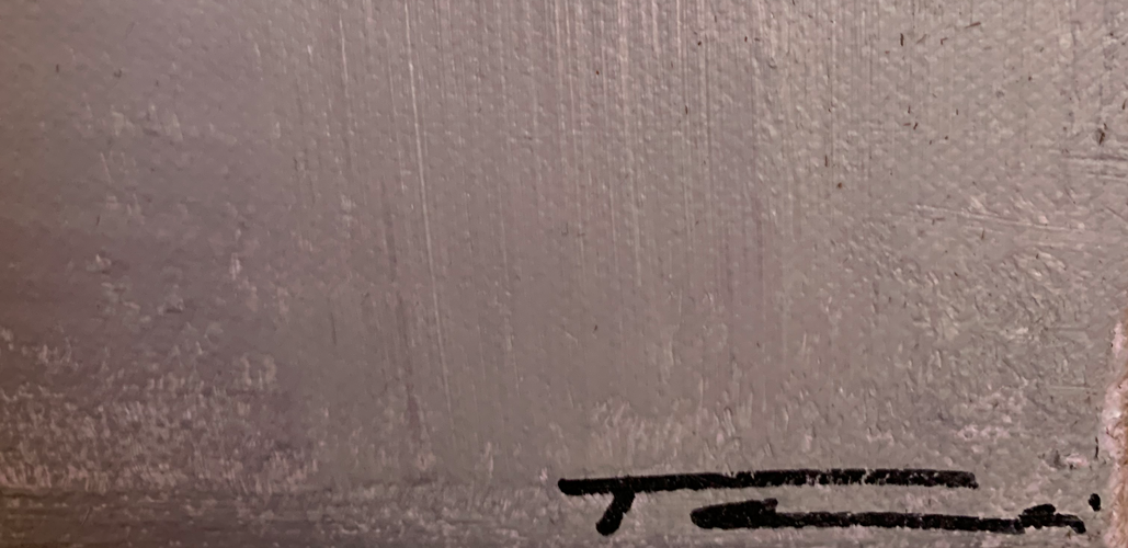 Handgemaltes Acrylbild auf Leinwand > Dual