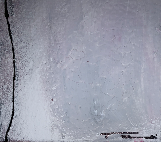 Handgemaltes Acrylbild auf Leinwand > Schneesturm