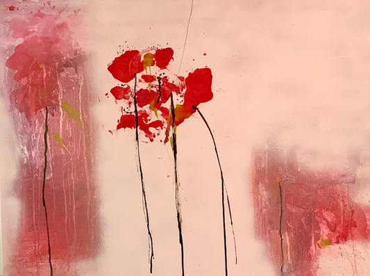 Handgemaltes Acrylbild auf Leinwand > Die Mitte