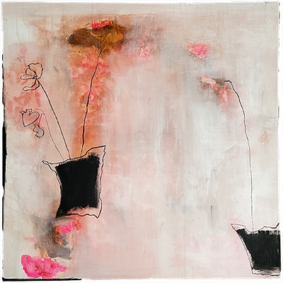 Handgemaltes Acrylbild auf Leinwand > Zarte Empfindungen