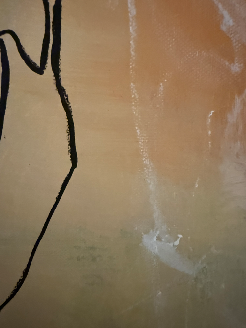 Handgemaltes Acrylbild auf Leinwand > Natürliche Eleganz