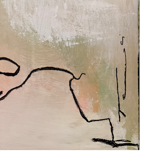 Handgemaltes Acrylbild auf Leinwand > Natürliche Eleganz
