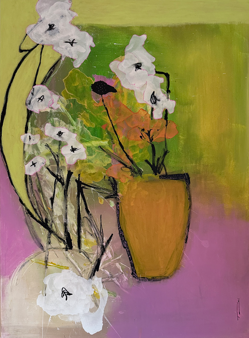 Handgemaltes Acrylbild auf Leinwand > Bloom