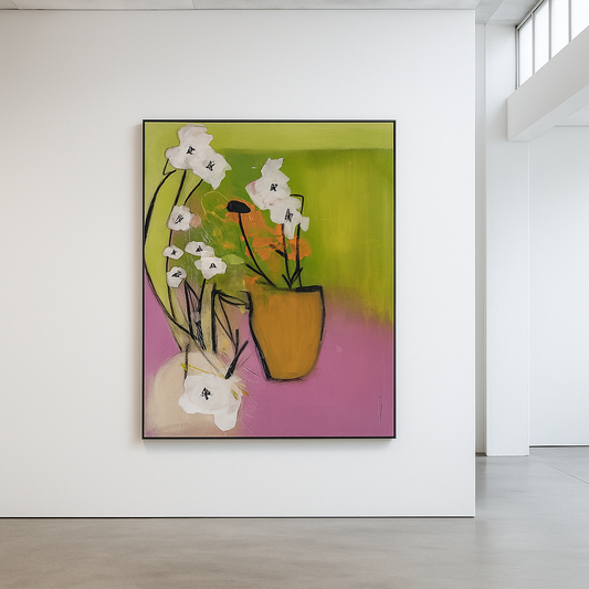 Handgemaltes Acrylbild auf Leinwand > Bloom
