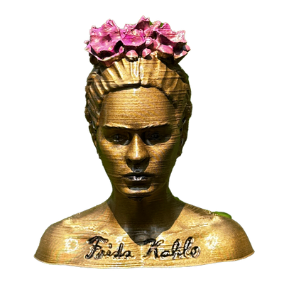 Gartenstecker > Frida Kahlo < Gold
