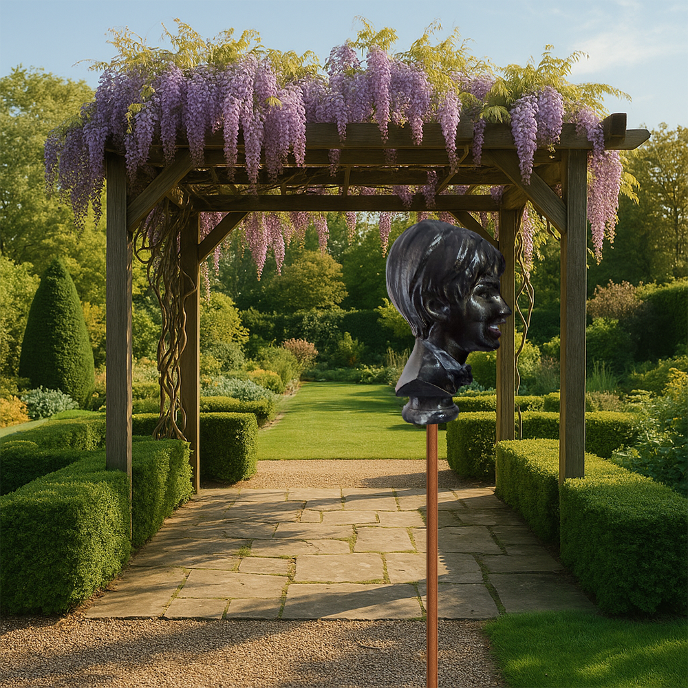 Gartenstecker > Joyful Diva < antik