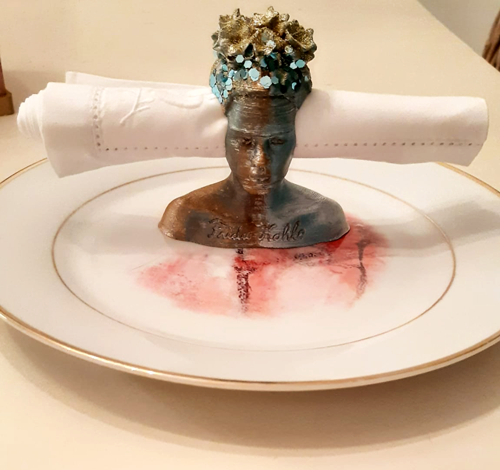 Exklusive Serviettenhalter > Frida Kahlo <