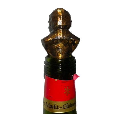 Exklusive Weinflaschenstöpsel > Schwarz-Gold