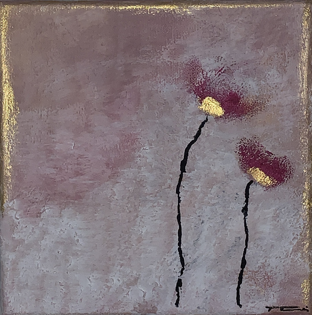 Handgemaltes Acrylbild auf Leinwand > Two Small