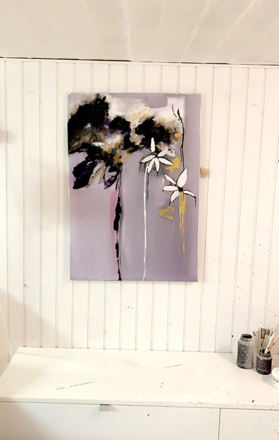 Handgemaltes Acrylbild auf Leinwand > The Big Dark