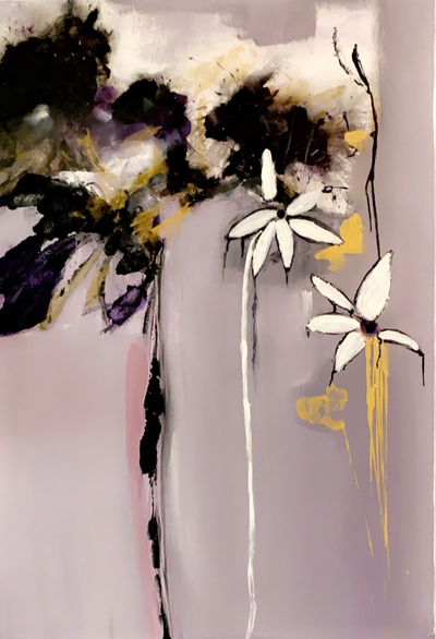 Handgemaltes Acrylbild auf Leinwand > The Big Dark