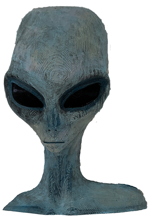 Wanddeko > Alien < Blau