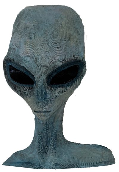 Wanddeko > Alien < Blau