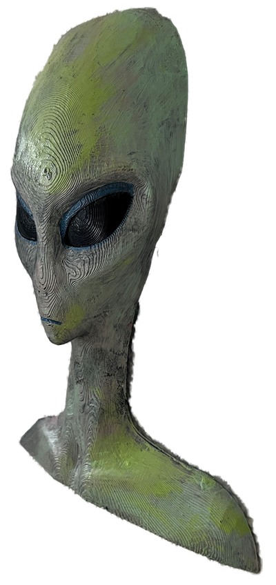 Wanddeko > Alien < Grün
