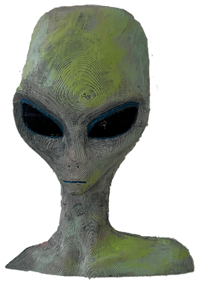Wanddeko > Alien < Grün