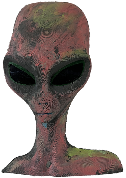 Wanddeko > Alien < Rot